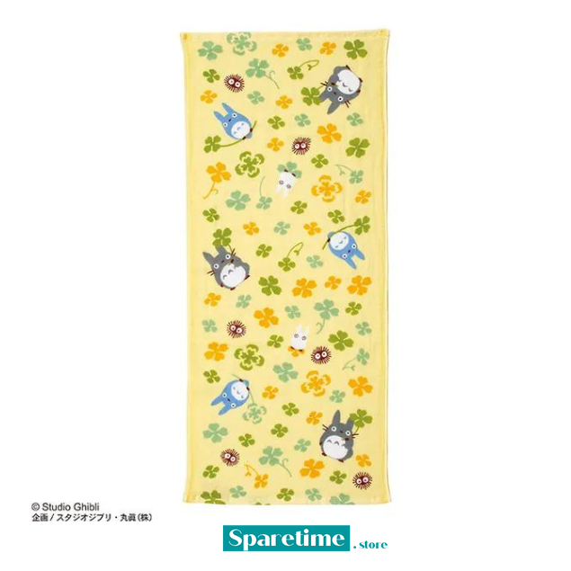 My Neighbor Totoro Flower (Clovers) - Ghibli Imabari Gauze Series (Face Towel) "My Neighbor Totoro", Marushin Ghibli Imabari Gauze Series