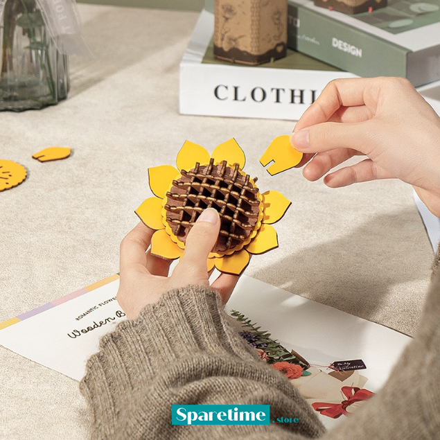 Rowood Wooden Bloom Craft (Sunflower)