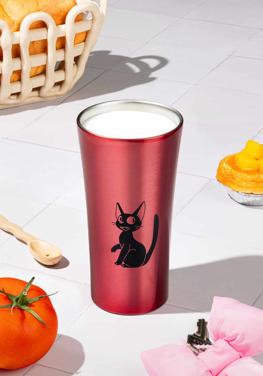 Kiki’s Delivery Service Stainless Steel Tumbler (Jiji) – Pink