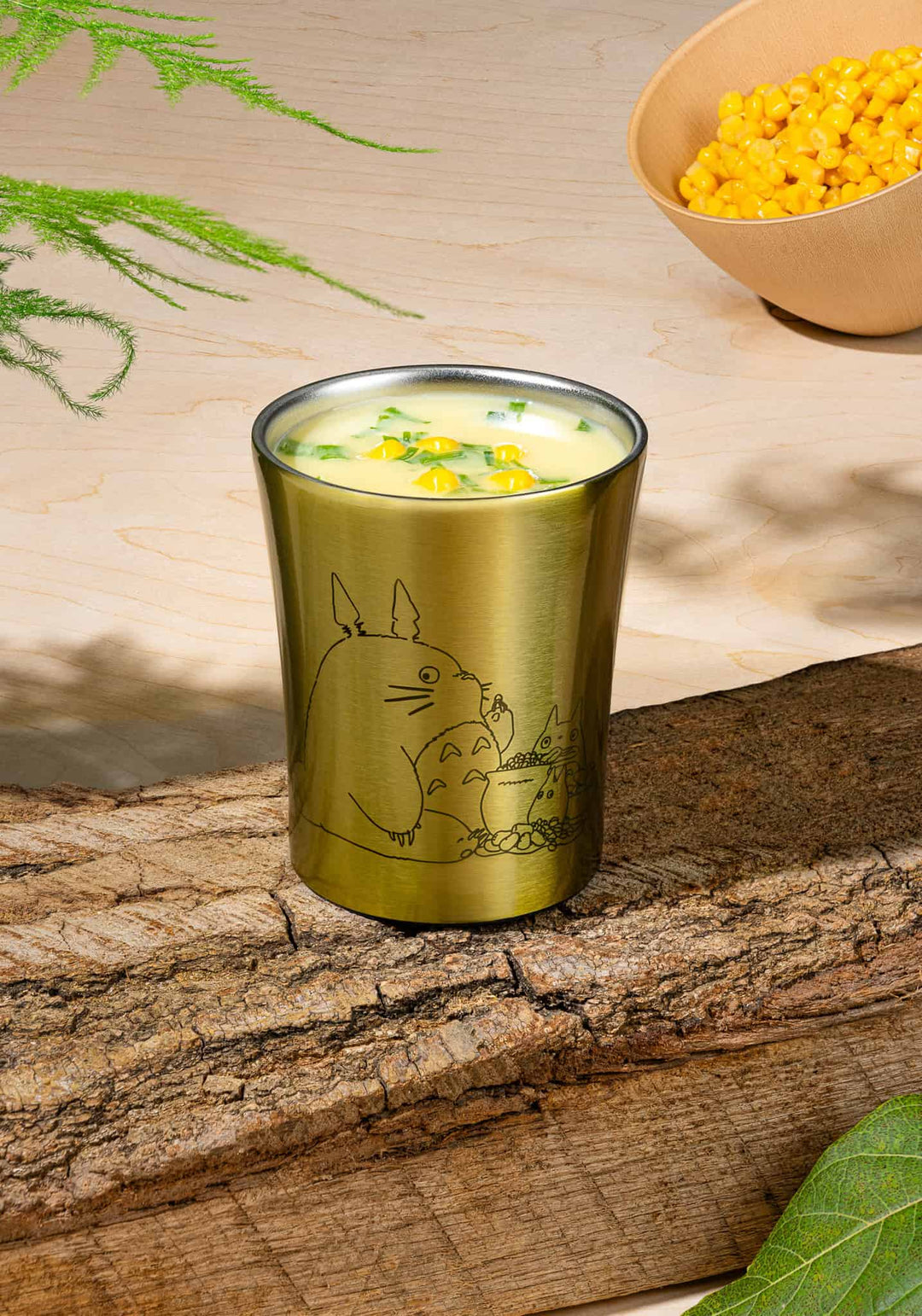 My Neighbor Totoro Stainless Steel Tumbler (Tree Nuts) – Gold