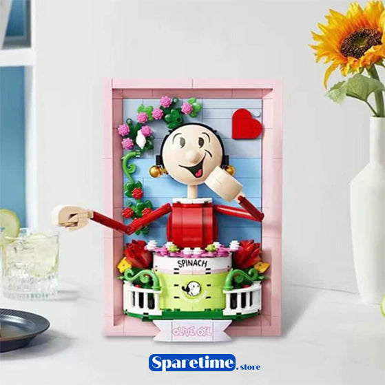 Pantasy Popeye & Olive 3D painting