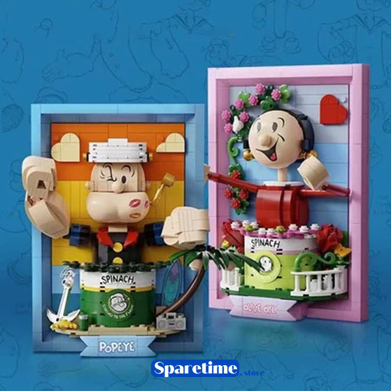 Pantasy Popeye & Olive 3D painting