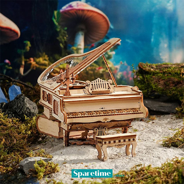 ROKR Magic Piano Mechanical Music Box 3D Wooden Puzzle