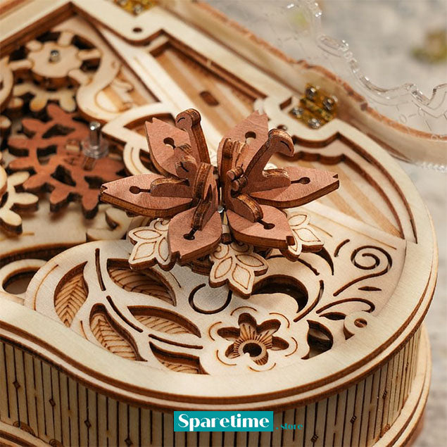 ROKR Magic Piano Mechanical Music Box 3D Wooden Puzzle
