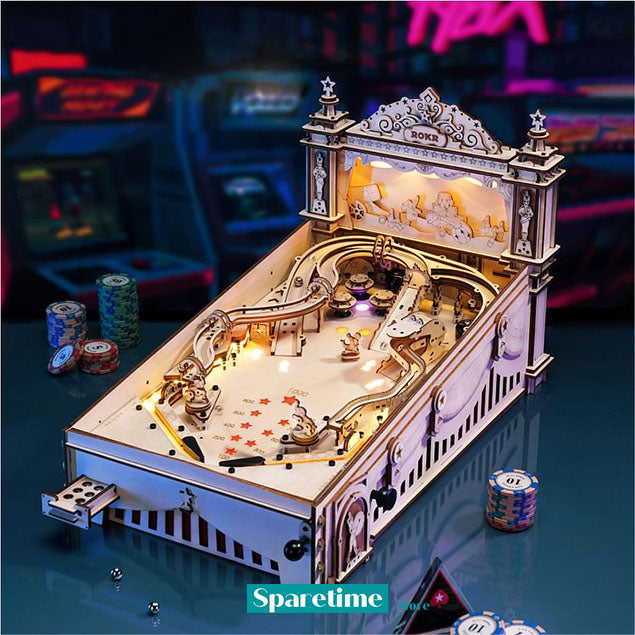 ROKR 3D Pinball Machine 3D Wooden Puzzle