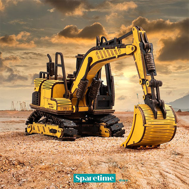 ROKR Engineering Construction Vehicle 3D Wooden Puzzle