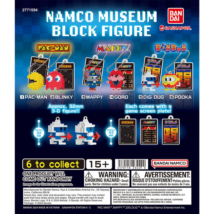 NAMCO MUSEUM BLOCK FIGURE