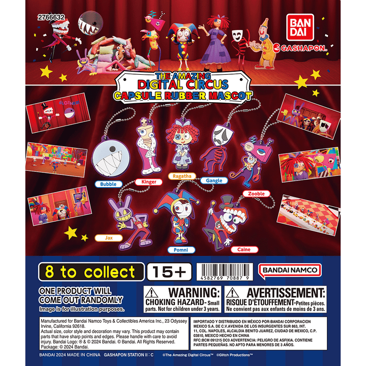 THE AMAZING DIGITAL CIRCUS CAPSULE RUBBER MASCOT