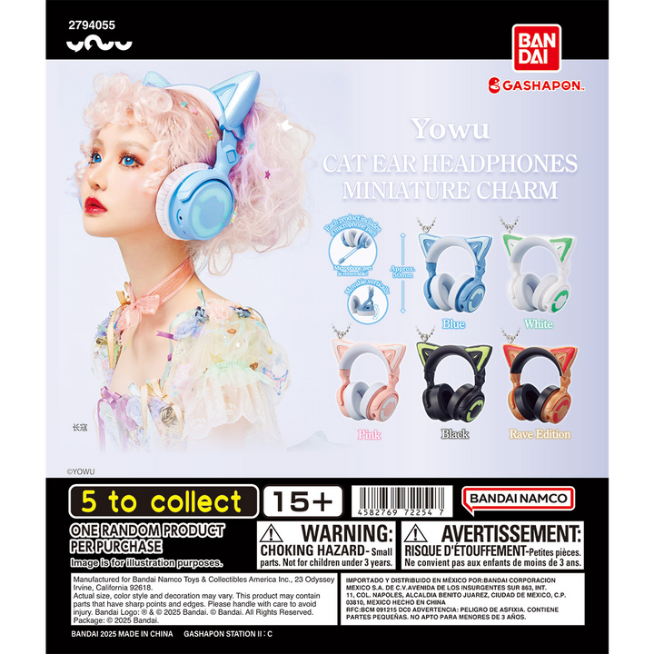YOWN CAT EAR HEADPHONES MINIATURE CHARM