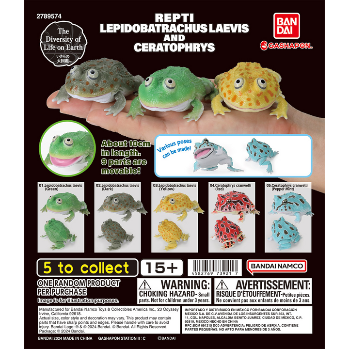 THE DIVERSITY OF LIFE ON EARTH REPTI LEPIDOBATRACHUS LAEVIS AND HORNED FROG