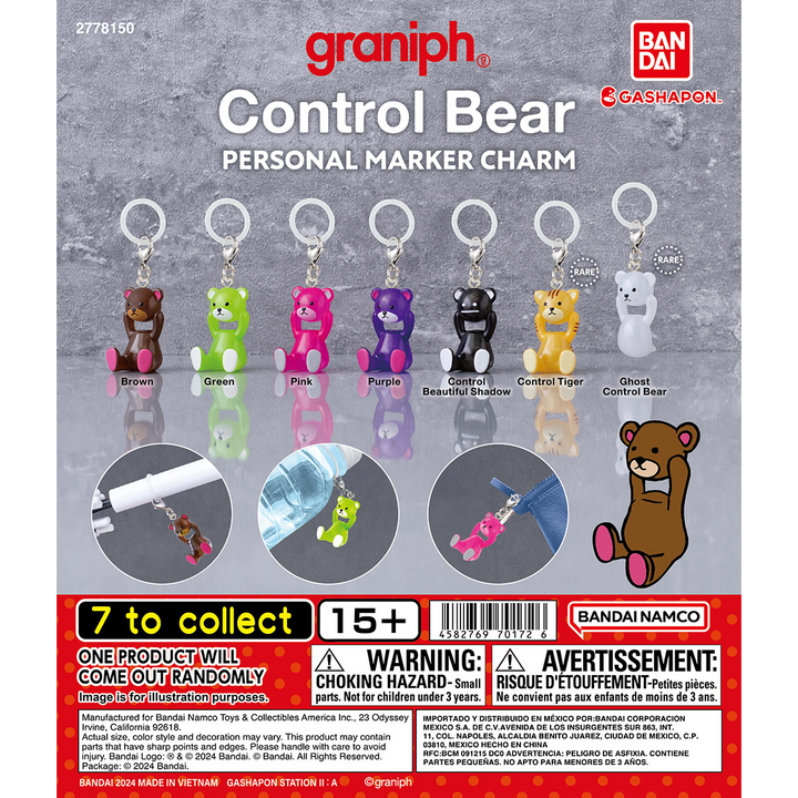 CONTROL BEAR PERSONAL MARKER CHARM