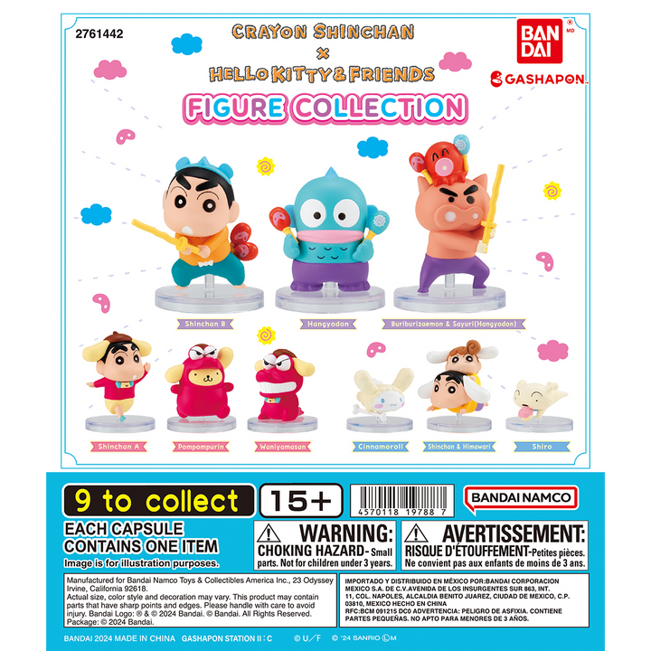 CRAYON SHINCHAN x HELLO KITTY & FRIENDS FIGURE COLLECTION