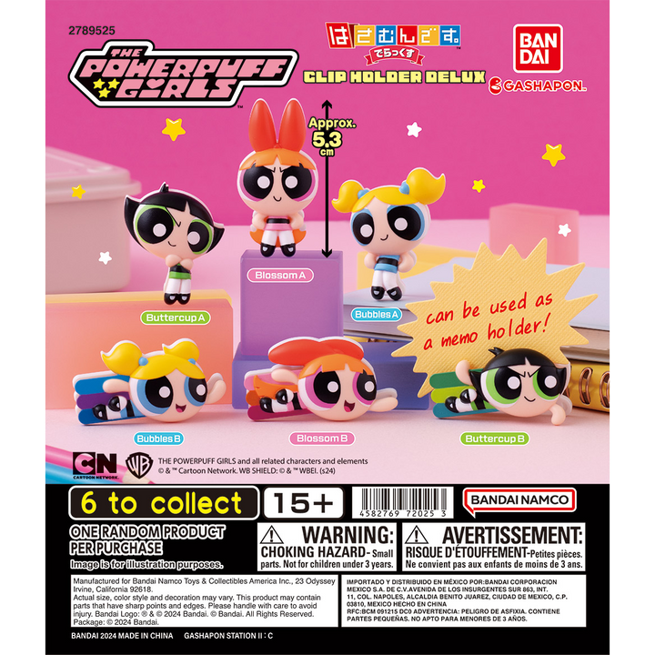 THE POWERPUFF GIRLS CLIP HOLDER DELUX