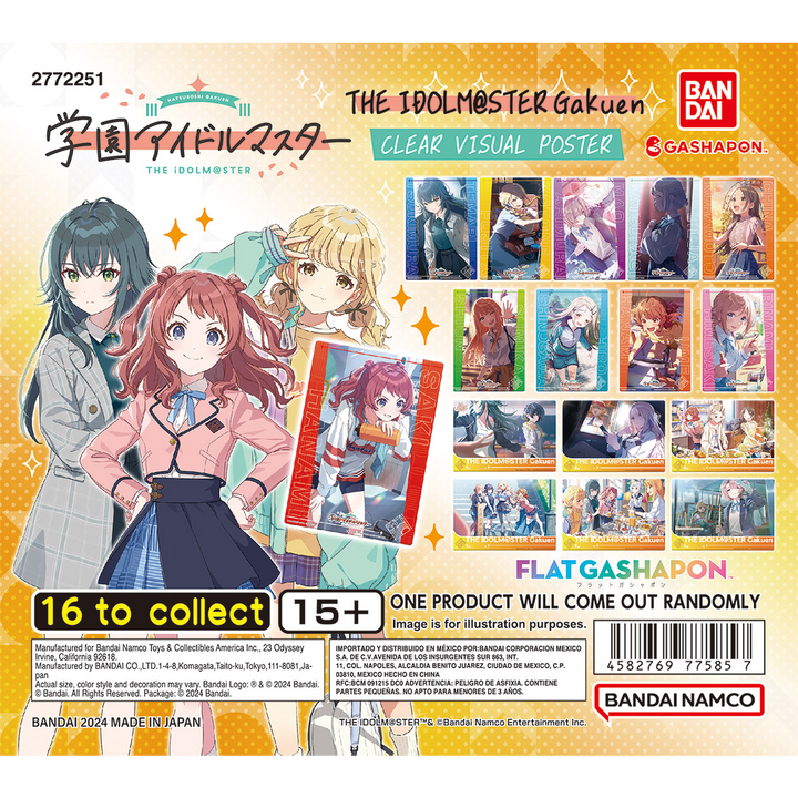 THE IDOLM@STER GAKUEN CLEAR VISUAL POSTER