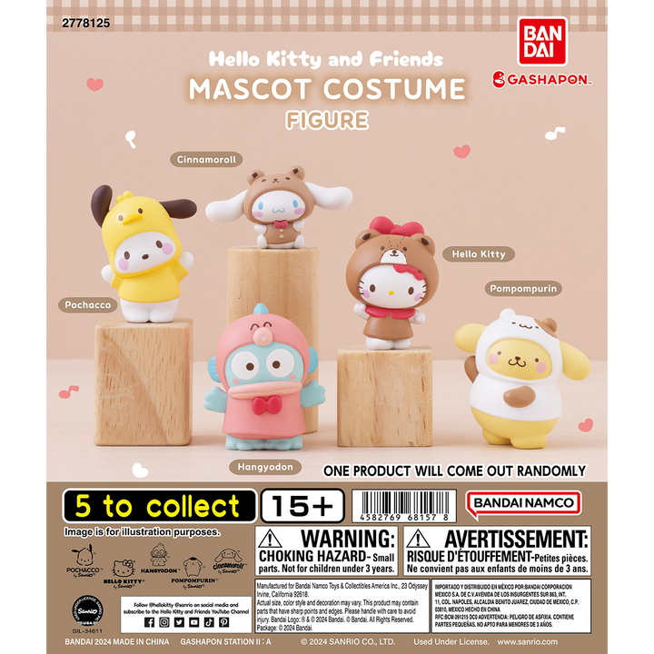 HELLO KITTY AND FRIENDS MASCOT COSTUME FIGURE