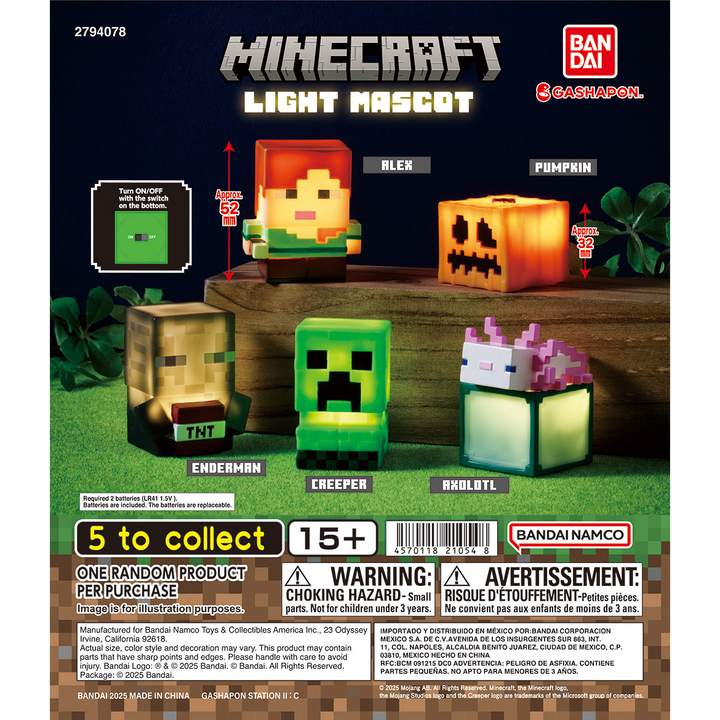 MINECRAFT LIGHT MASCOT