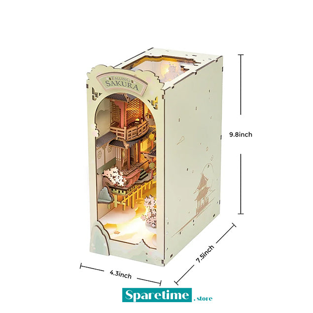 Rolife Falling Sakura DIY Book Nook Shelf Insert TGB05