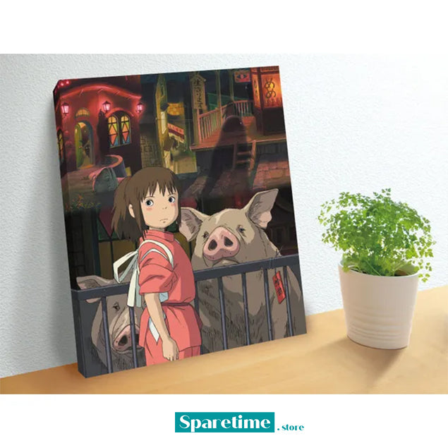 The Other Side of the Tunnel "Spirited Away", Ensky Artboard Jigsaw (Canvas Style)