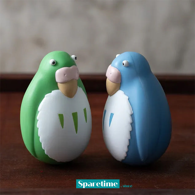 Tilting Figure Collection The Parakeet Blue and Green "The Boy and The Heron"