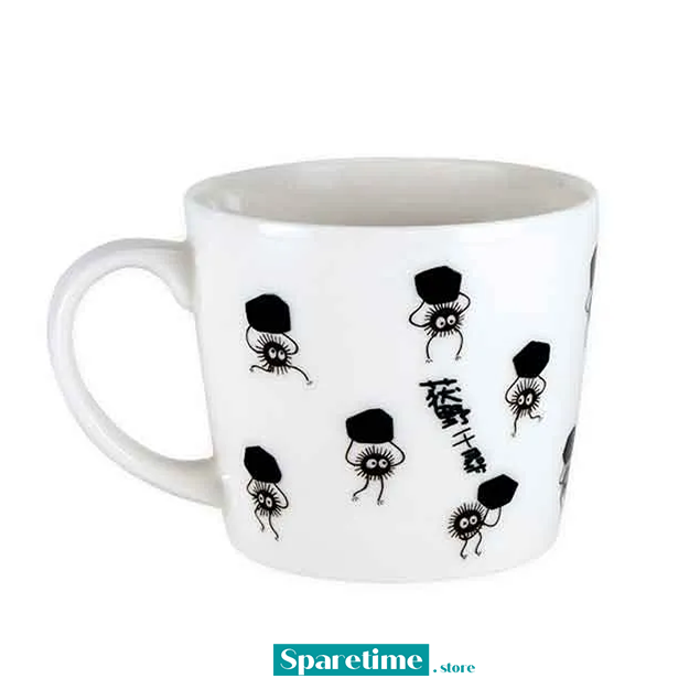 Mysterious Color Changing Teacup Mug with No Face and Soots "Spirited Away", Benelic