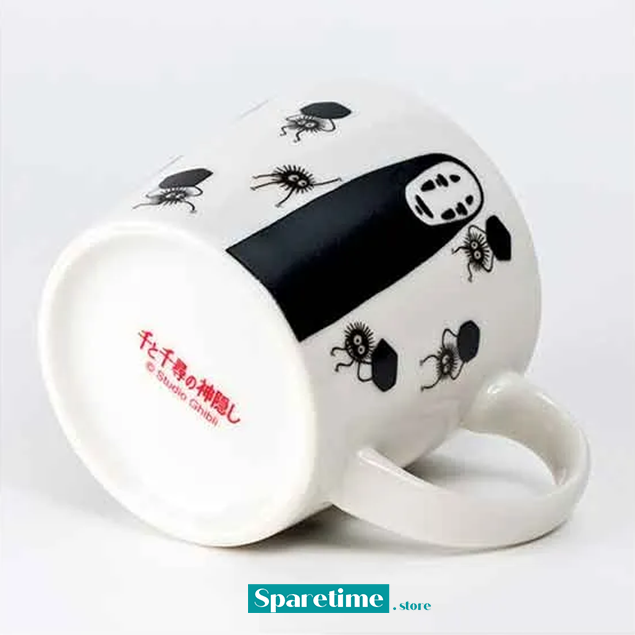 Mysterious Color Changing Teacup Mug with No Face and Soots "Spirited Away", Benelic