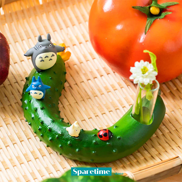 Totoro and Vegetable single vase - Cucumber "My Neighbor Totoro", Benelic