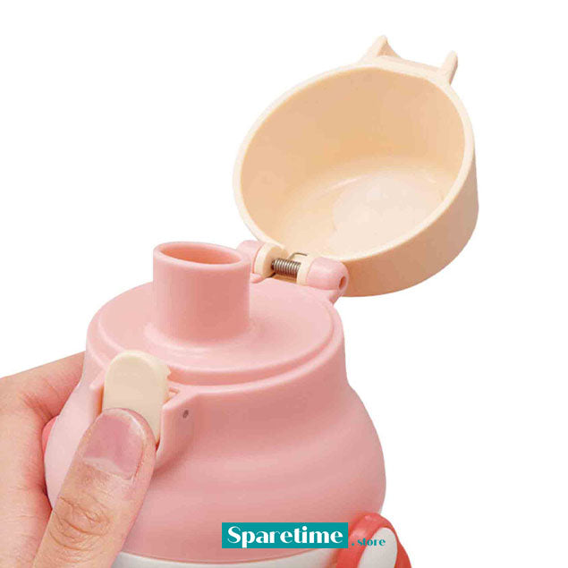 My Neighbor Totoro Water Bottle with Strap 16.23oz 480ml (Totoro and Mei)
