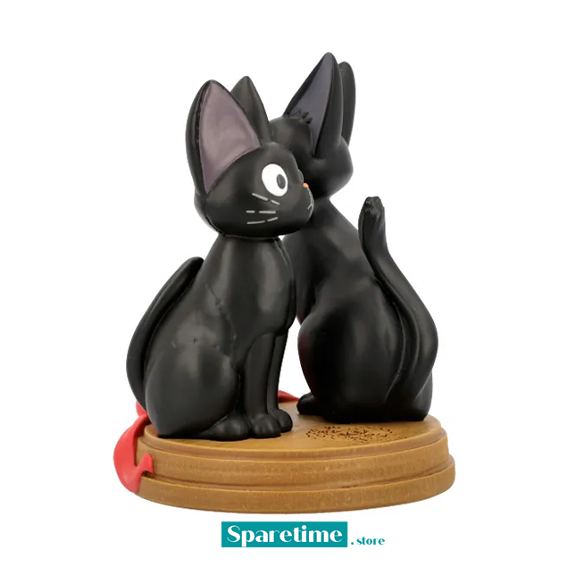 Jiji and Stuffed Plush Jiji Statue Desk Clock "Kiki's Delivery Service", Benelic