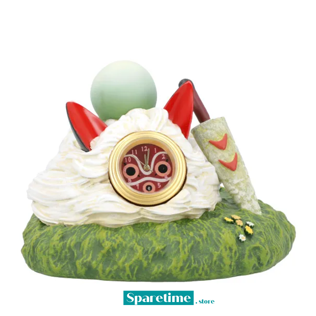 Upon San's Mask Statue Desk Clock "Princess Mononoke", Benelic