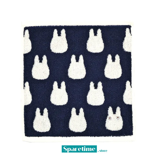 Small White Totoro - Studio Ghibli Silhouette Series (Wash Towel) "My Neighbor Totoro", Marushin Silhouette Towel Series