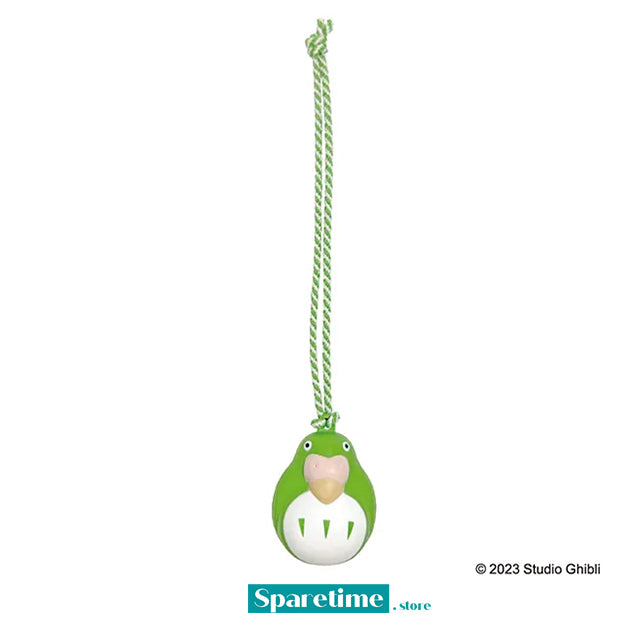 Parakeet Green Bell Keychain "The Boy and The Heron"