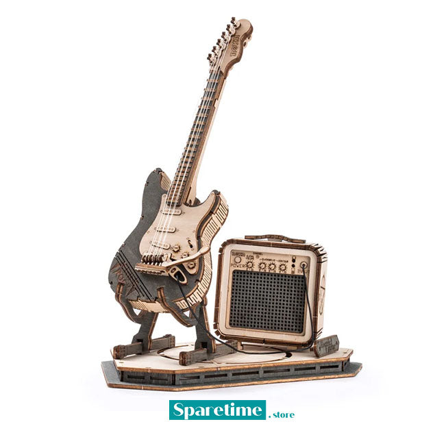 ROKR Electric Guitar Model 3D Wooden Puzzle