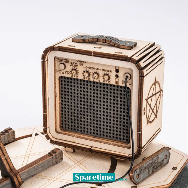 ROKR Electric Guitar Model 3D Wooden Puzzle