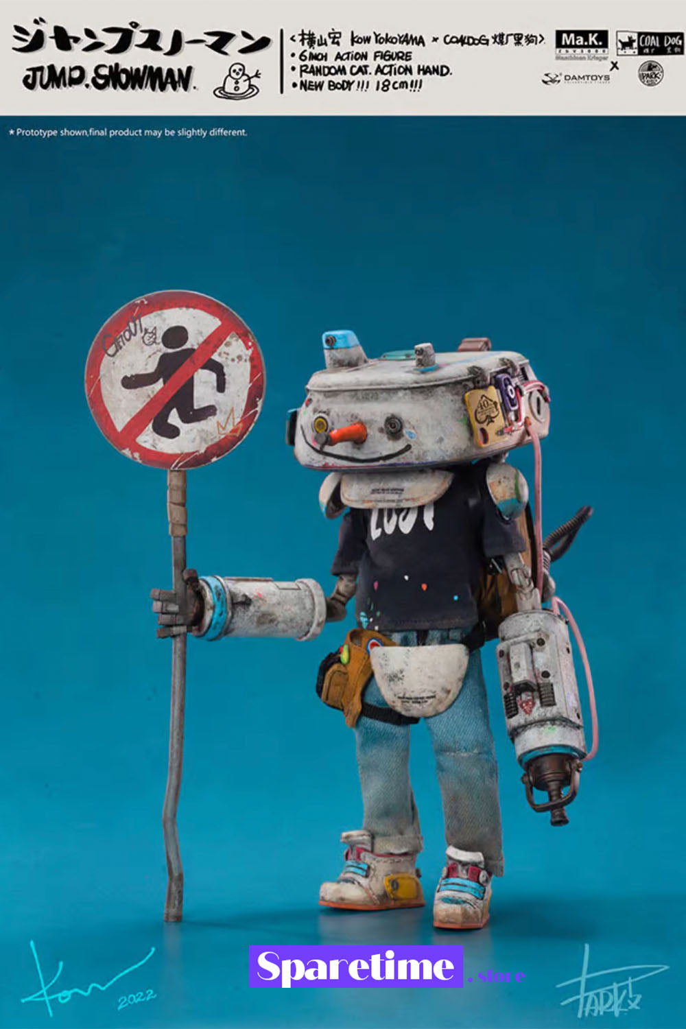 Jump Snowman Action Figure