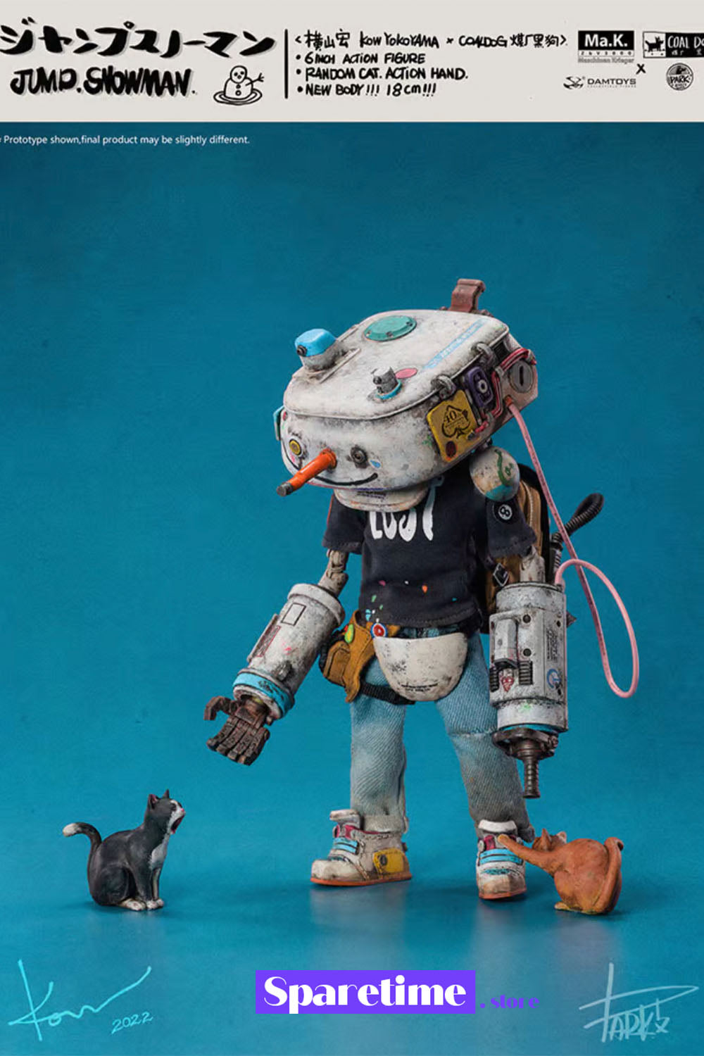 Jump Snowman Action Figure
