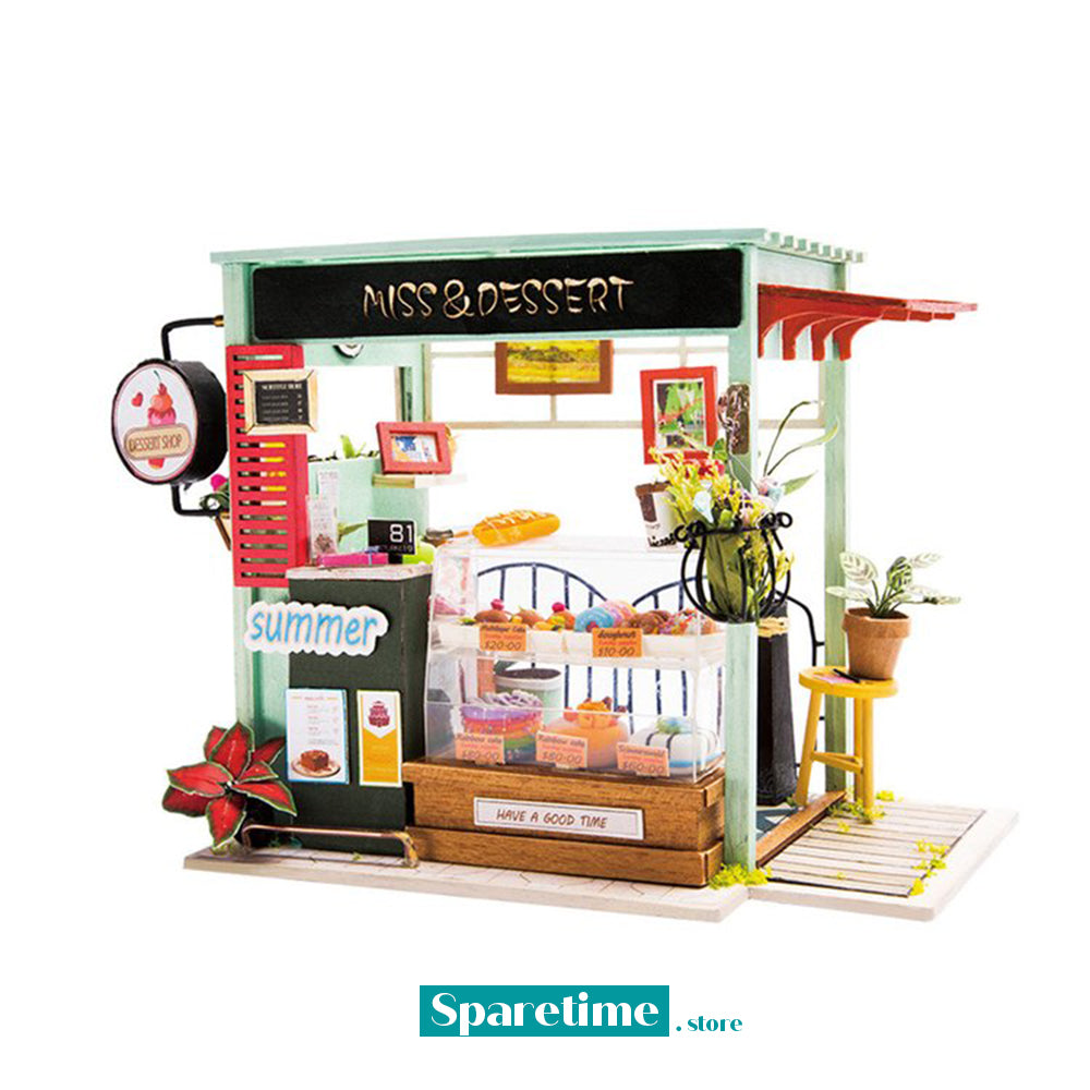 Rolife Dessert Shop Sweets Station Miniature Dollhouse DGM06