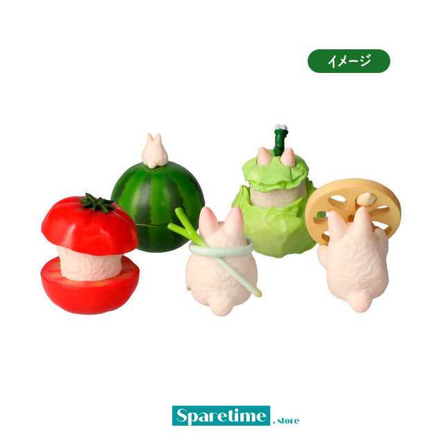 White Totoro Playing With Vegetables Collection (Seasonal) "My Neighbor Totoro" (Box/6), Benelic Blind Box