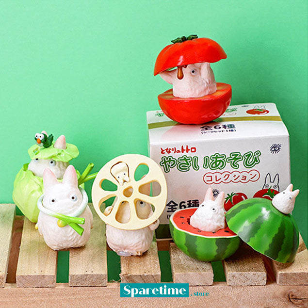 White Totoro Playing With Vegetables Collection (Seasonal) "My Neighbor Totoro" (Box/6), Benelic Blind Box