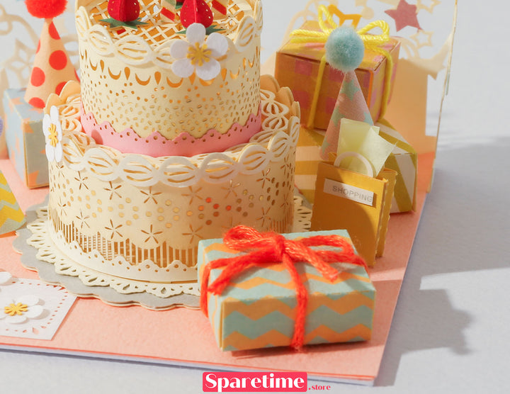 Good Times landscape / Birthday Cake paper craft 3d puzzles diy