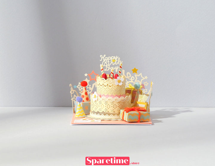 Good Times landscape / Birthday Cake paper craft 3d puzzles diy