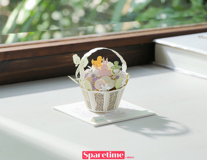 Good Times landscape / Flower Baskets 3d paper craft puzzle DIY