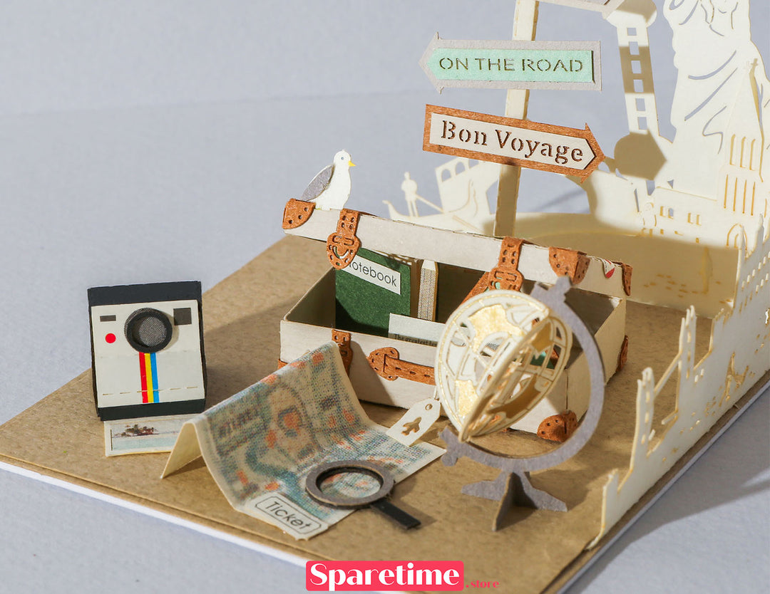 Good Times landscape / Travel 3d paper craft diy