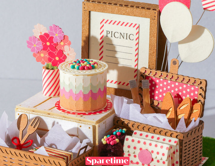 Good Times landscape / picnic party 3d paper puzzle diy