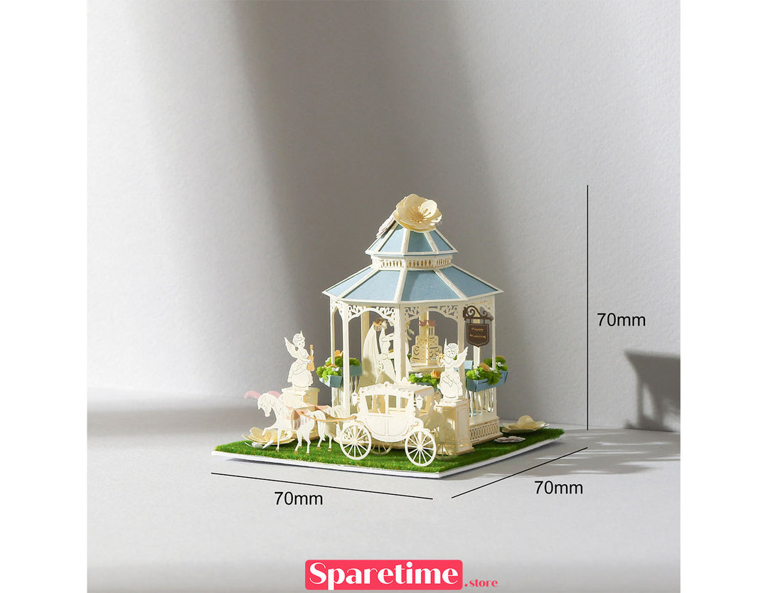 Good Times landscape / Wedding in Pavilion 3d paper puzzle diy