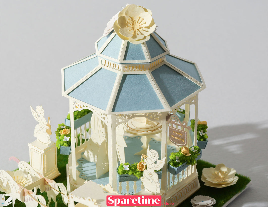 Good Times landscape / Wedding in Pavilion 3d paper puzzle diy