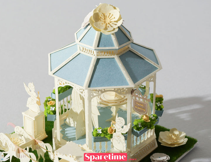 Good Times landscape / Wedding in Pavilion 3d paper puzzle diy