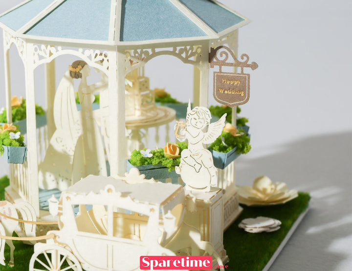 Good Times landscape / Wedding in Pavilion 3d paper puzzle diy