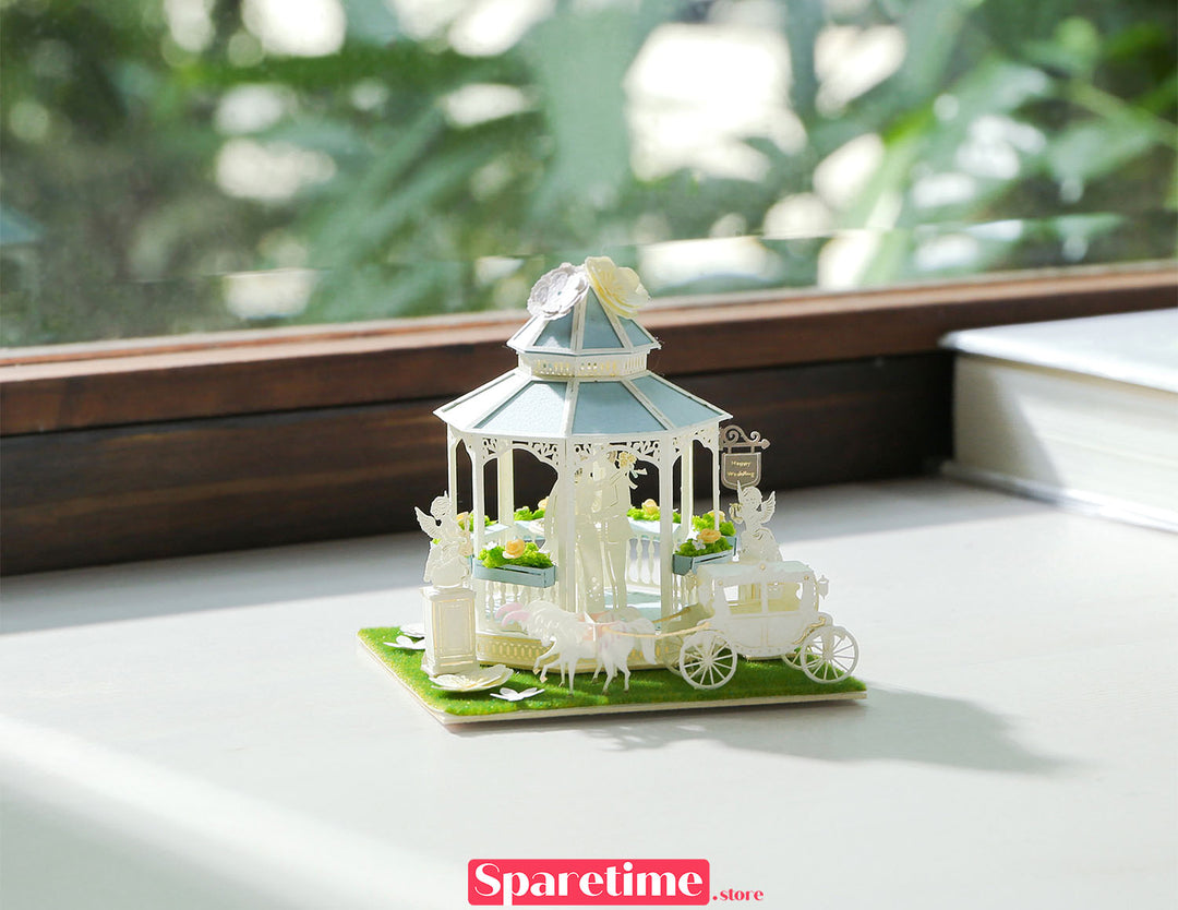 Good Times landscape / Wedding in Pavilion 3d paper puzzle diy