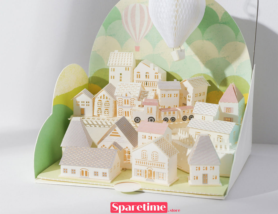 Memorial Day Landscapes / Balloon Trip 3d paper craft puzzle diy