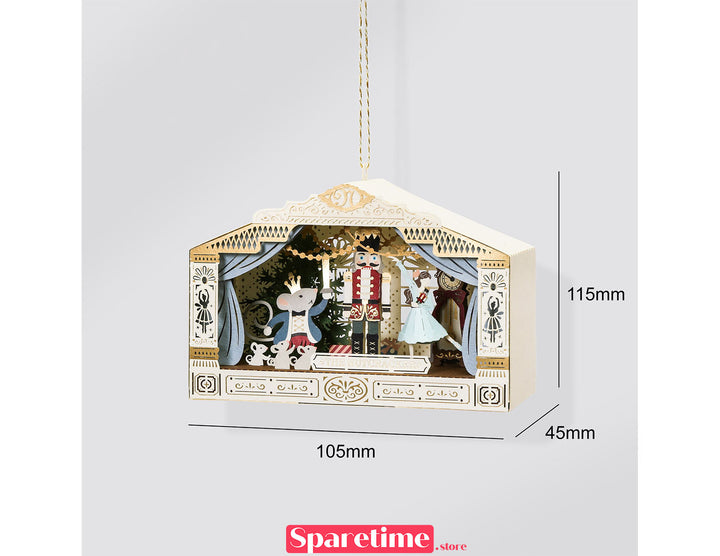 Paper Ornament DIY Kit / Nutcracker jeancard 3d paper craft puzzle diy